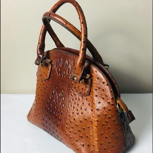 Women Ostrich Texture Handbag - Tote Bag